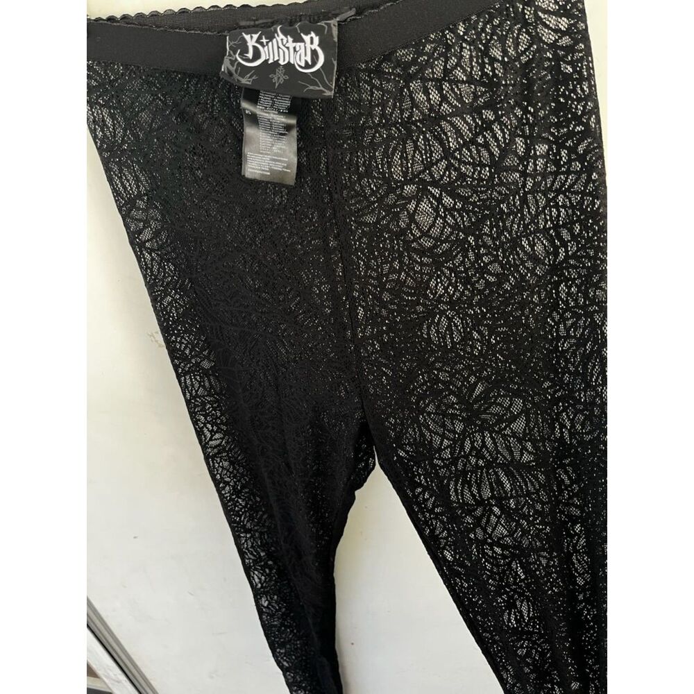 goth emo alt killstar spider web sheer tights size s